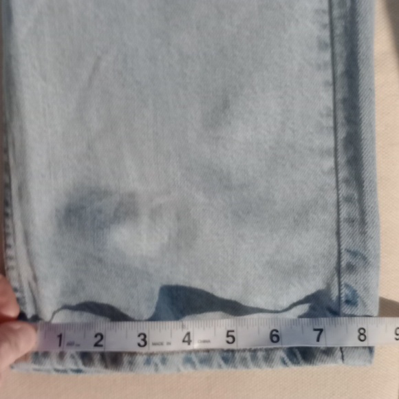 Topshop Light Blue wash Straight Leg Jeans 29W/30L BNWT button fly - Picture 5 of 7